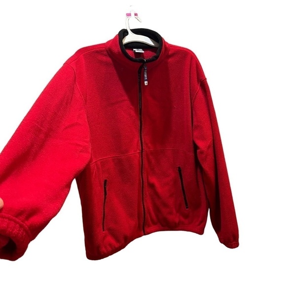 Colorado Clothing Red w/Black Trim Full Zip Fleece Jacket Sz L - Picture 7 of 7